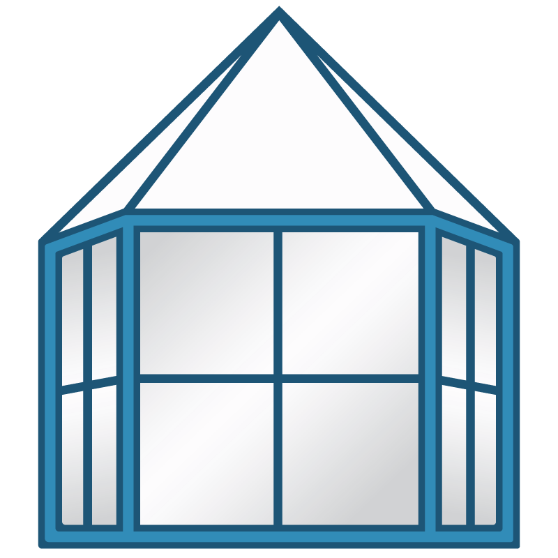 Pictogram of bay window