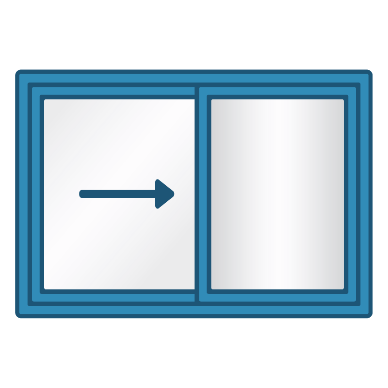 Pictogram of sliding window