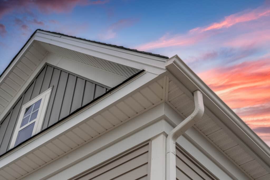 soffit and fascia photo with white trim